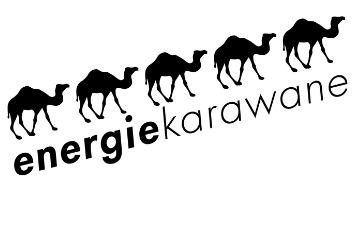 Das Bild zeigt das Logo der Energiekarawane.